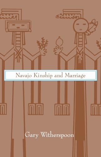 Book cover with stylized Navajo figures and the title "Navajo Kinship and Marriage.