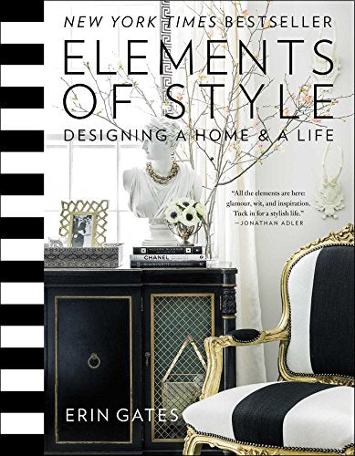 Book cover featuring a bust, decorative items, and a chair with black-and-white stripes.