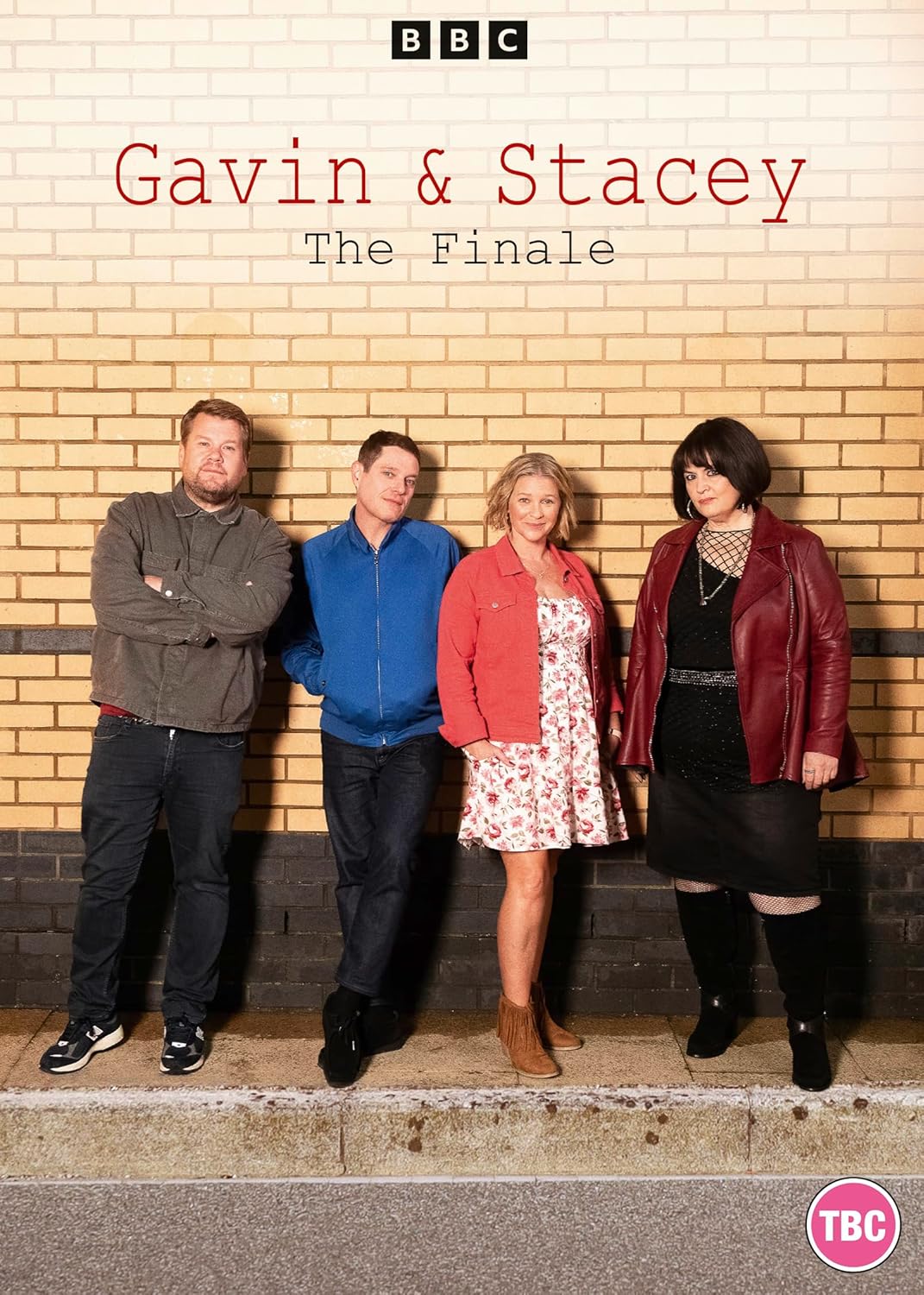 DVD cover for “Gavin & Stacey: The Finale” featuring four cast members.