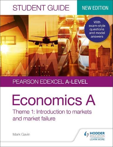 Economics A-level student guide cover with cityscape and transportation imagery.