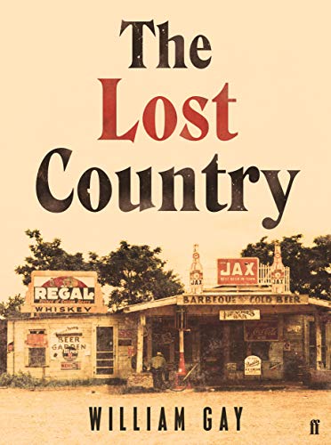 Book cover: "The Lost Country" with a faded roadside store image.