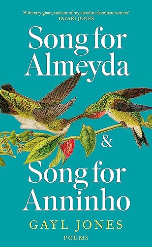 Book cover with title, author, and illustration of two hummingbirds.