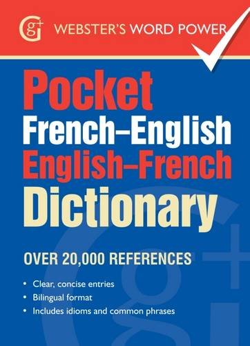 Small paperback dictionary with French and English translations and a simple cover design.