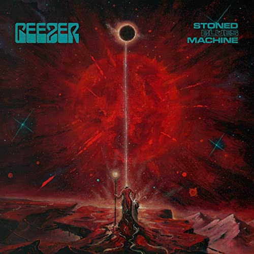 CD cover: red and black cosmic artwork with a figure below an eclipse.