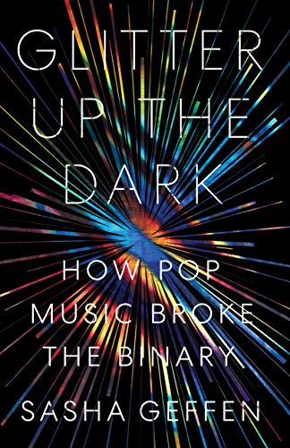 Book cover: "Glitter Up the Dark" with colorful, radiating lines.