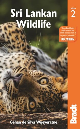 Book cover: “Sri Lankan Wildlife” featuring a leopard looking up.