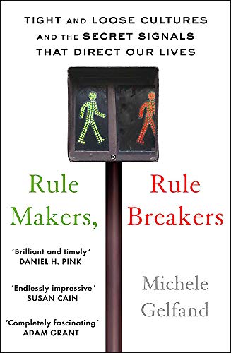 Book cover with a pedestrian signal and text: "Rule Makers, Rule Breakers".