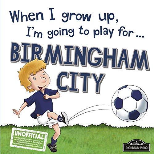 Book cover: boy kicking soccer ball with "Birmingham City" text.