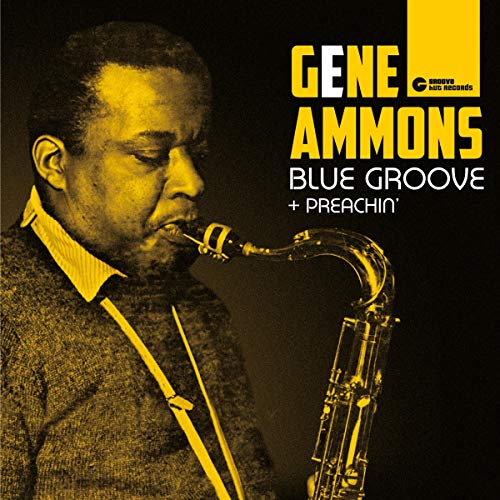 "CD cover featuring Gene Ammons playing saxophone, yellow-toned image on black background."