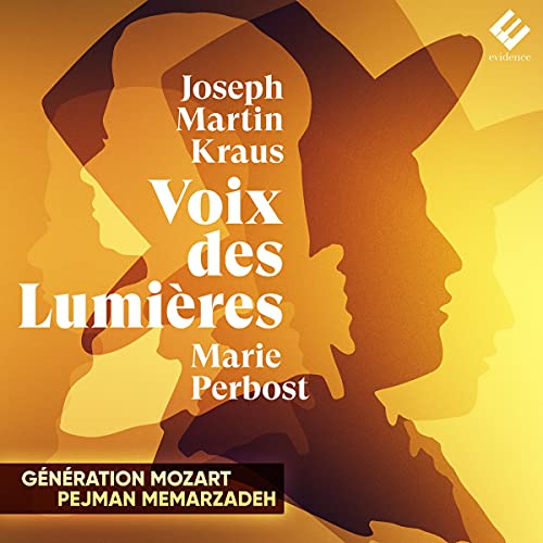 CD cover featuring portraits in silhouette with text: “Joseph Martin Kraus” and “Voix des Lumières”.