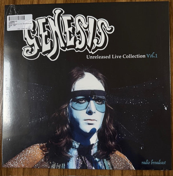 Genesis "Unreleased Live Collection Vol. 1" vinyl record cover with portrait.
