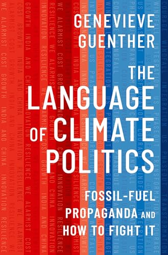 Book cover with red and blue text: "The Language of Climate Politics".