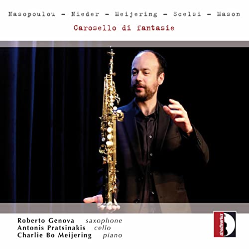 CD cover: man with saxophone, text listing musicians and title.