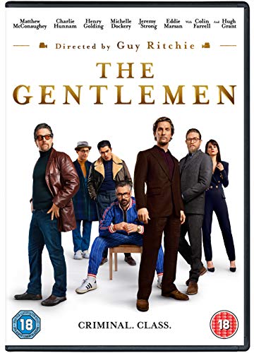DVD cover for "The Gentlemen" featuring a group of sharply dressed men.