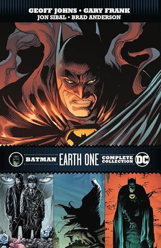 Batman cowl dominates cover of “Batman: Earth One Complete Collection” graphic novel.