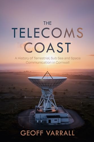 Book cover featuring a satellite dish against a sunset landscape.