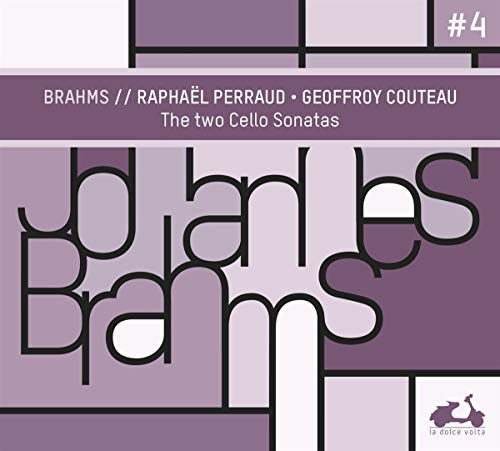 CD cover for Brahms’ cello sonatas performed by Couteau and Perraud.
