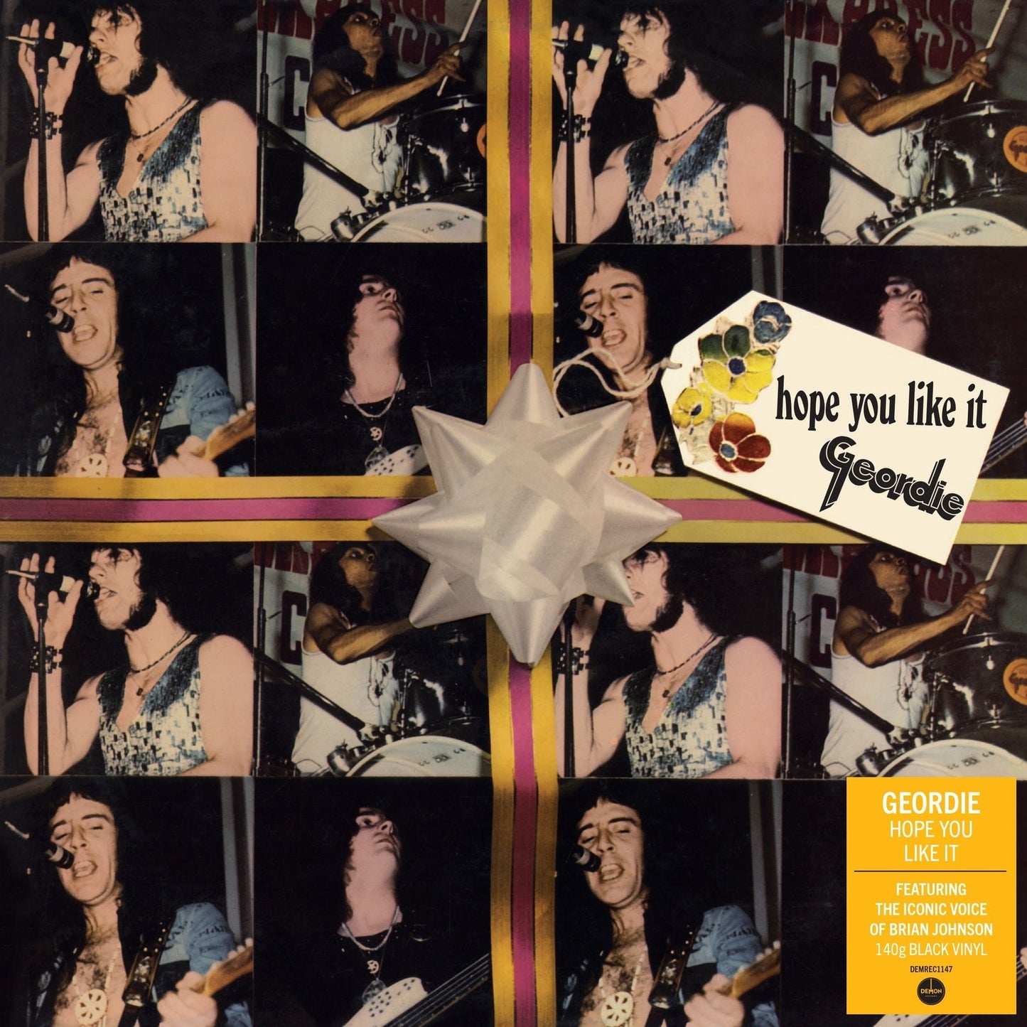 Geordie "Hope You Like It" vinyl album cover with band photos and star.