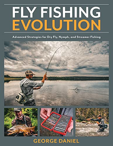 Book cover: fly fisherman casting, with images of flies and caught trout.