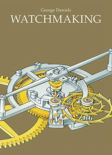 Book cover of Watchmaking by George Daniels featuring a detailed illustration of watch movement gears.