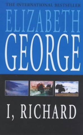Book cover: “I, Richard” by Elizabeth George with landscape images.