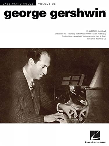 Sheet music cover featuring a portrait of George Gershwin at a piano.