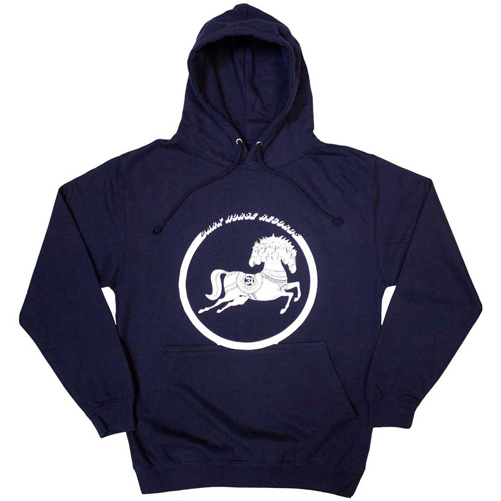 Dark heather grey hoodie with a Dark Horse logo featuring George Harrison.
