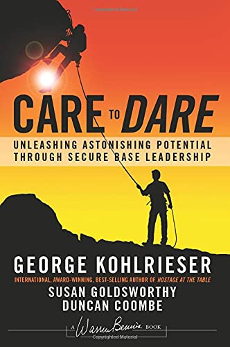 Book cover showing a silhouette of a person climbing a rock face at sunset.