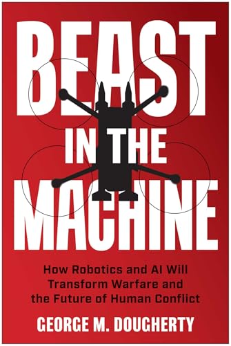 Red book cover with a robotic figure and bold white text.