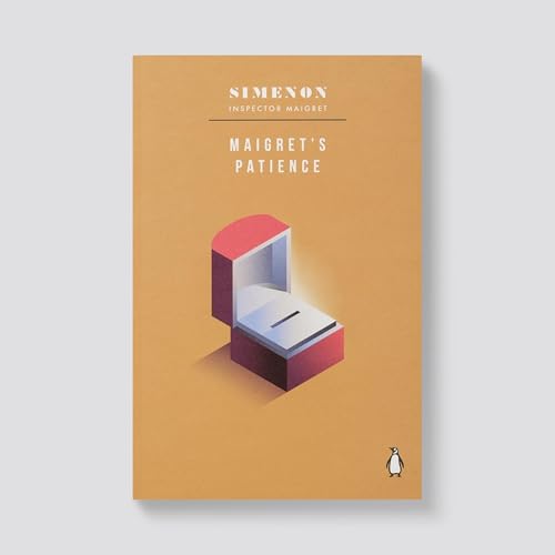 Book cover: “Maigret’s Patience” with an illustration of a jewelry box.