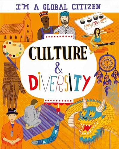 Book cover illustrating diverse people and cultural symbols around “Culture & Diversity.”