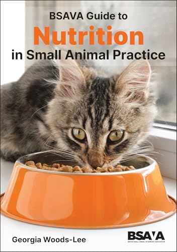 Book cover: "BSAVA Guide to Nutrition" featuring a cat eating.