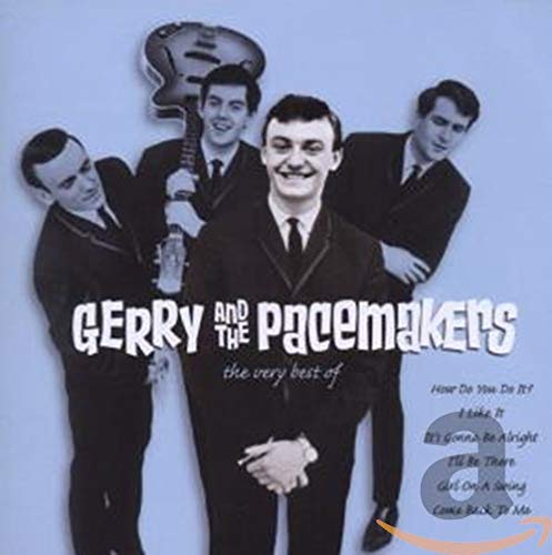Album cover of "Gerry & The Pacemakers" with black-and-white band photo.