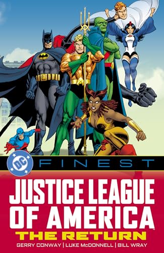 Justice League of America comic book cover featuring Batman, Aquaman, and Wonder Woman.