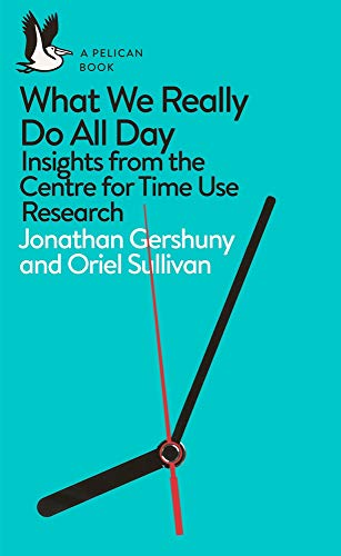 Teal book cover with white text and a clock graphic.