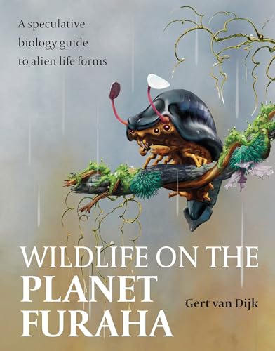 Book cover depicting a large, colorful insect-like creature on a branch.