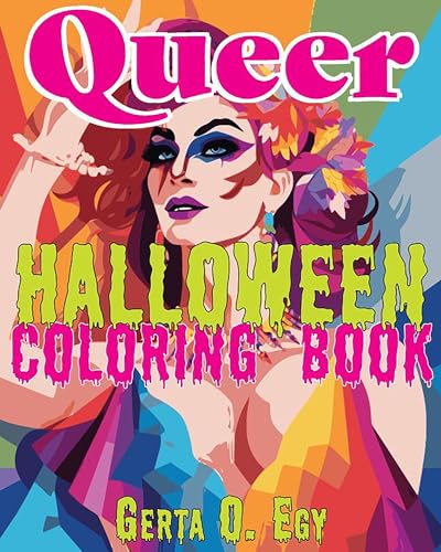 Book cover featuring a stylized, colorful illustration of a person in drag.