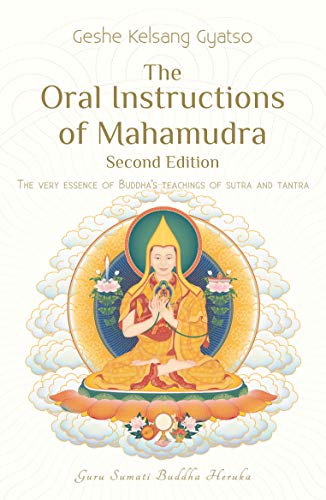 Buddhist book with Tibetan or Sanskrit script on cover, likely red or gold color.
