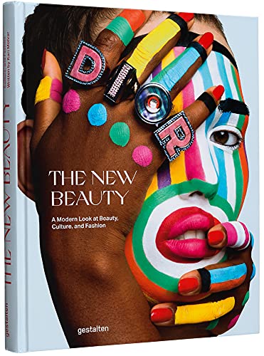 Book cover featuring a face and hand painted with colorful stripes and dots.
