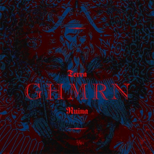 CD cover art: bearded man’s face with ornate, dark red and blue design.