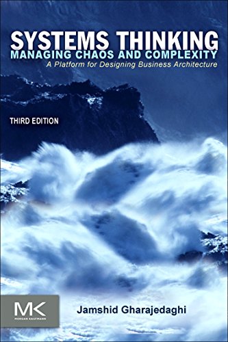Book cover with turbulent ocean waves and white text: "Systems Thinking.