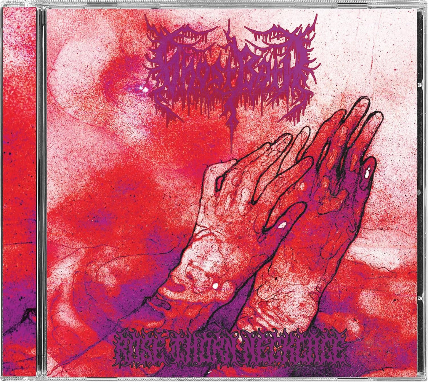 CD cover: hands reaching up against a red, textured background.