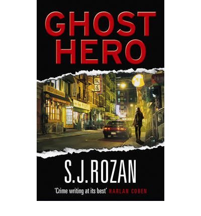 Book cover: "Ghost Hero" with a shadowy figure on a city street.