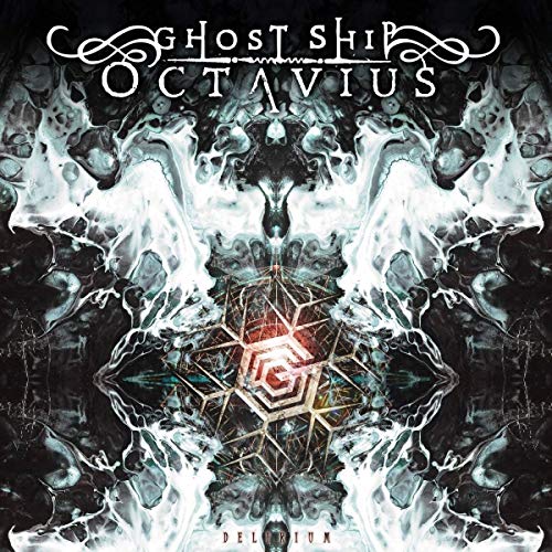 CD cover for Ghost Ship Octavius’ “Delirium” with abstract, dark imagery.