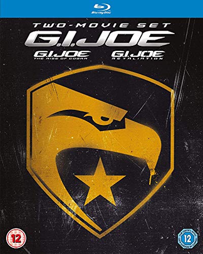 G.I. Joe two-movie Blu-ray box set cover featuring a gold eagle emblem on black.