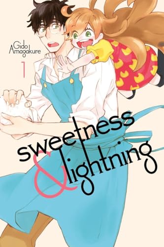Manga cover: man with child, cooking, and title "Sweetness & Lightning.