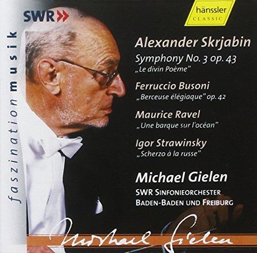 CD cover featuring composer Alexander Scriabin’s portrait and track listing.