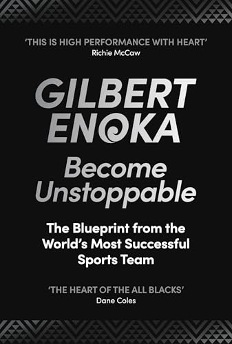 Black book cover with white text: "Become Unstoppable" by Gilbert Enoka.