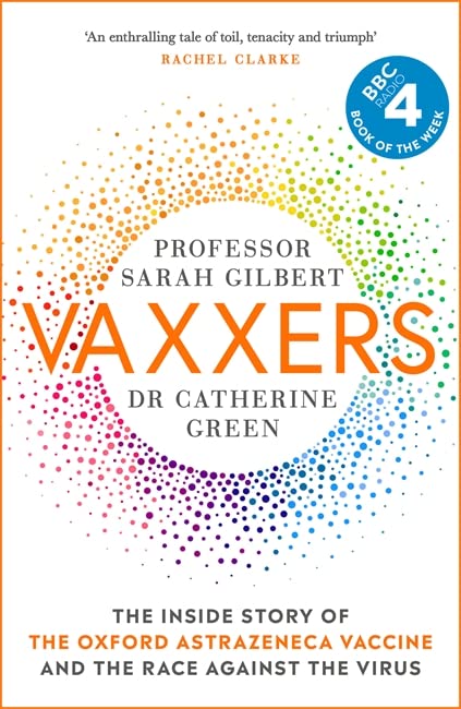 Book cover for "Vaxxers" about the Oxford AstraZeneca vaccine development.