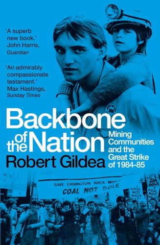 Book cover: miner with child, protest signs, 1984-85 strike imagery.